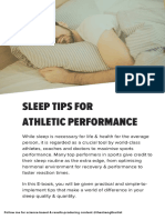 Sleep Tips For Performance