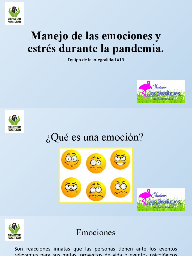 Manejo de Las Emociones y Estrés Durante La Pandemia | PDF