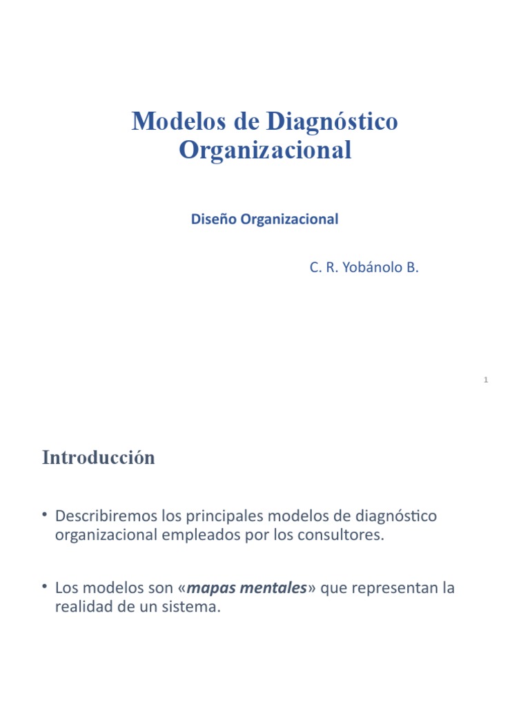 Modelos de Diagnóstico Organizacional | PDF | Business | Calidad ...