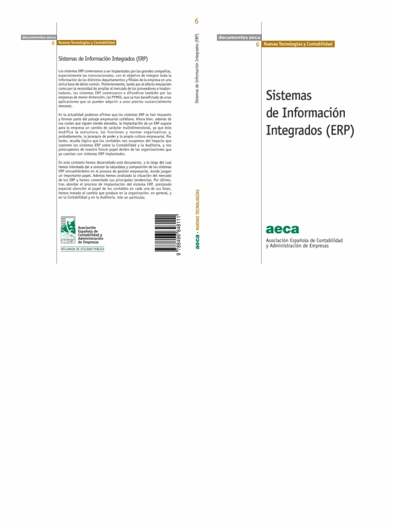 AECA 2007 - NTyC 06 Sistemas de Informacion Integrados (ERP) | PDF