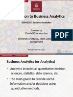S1 - 2 - Introduction To Business Analytics - v2