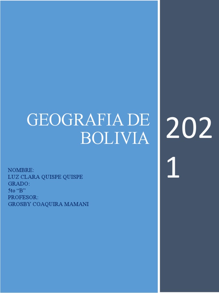 Geografia de Bolivia 1 | PDF