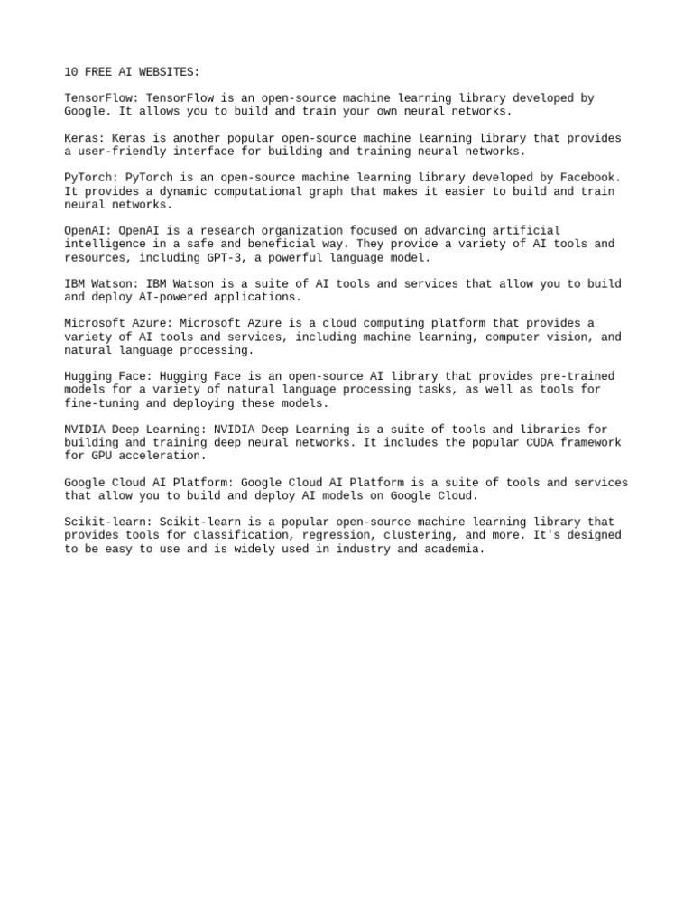 Examples Of Ai Websites