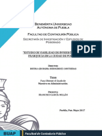 Estudio de Viabilidad de Inversión en Una Franquicia en La Ciudad de Puebla