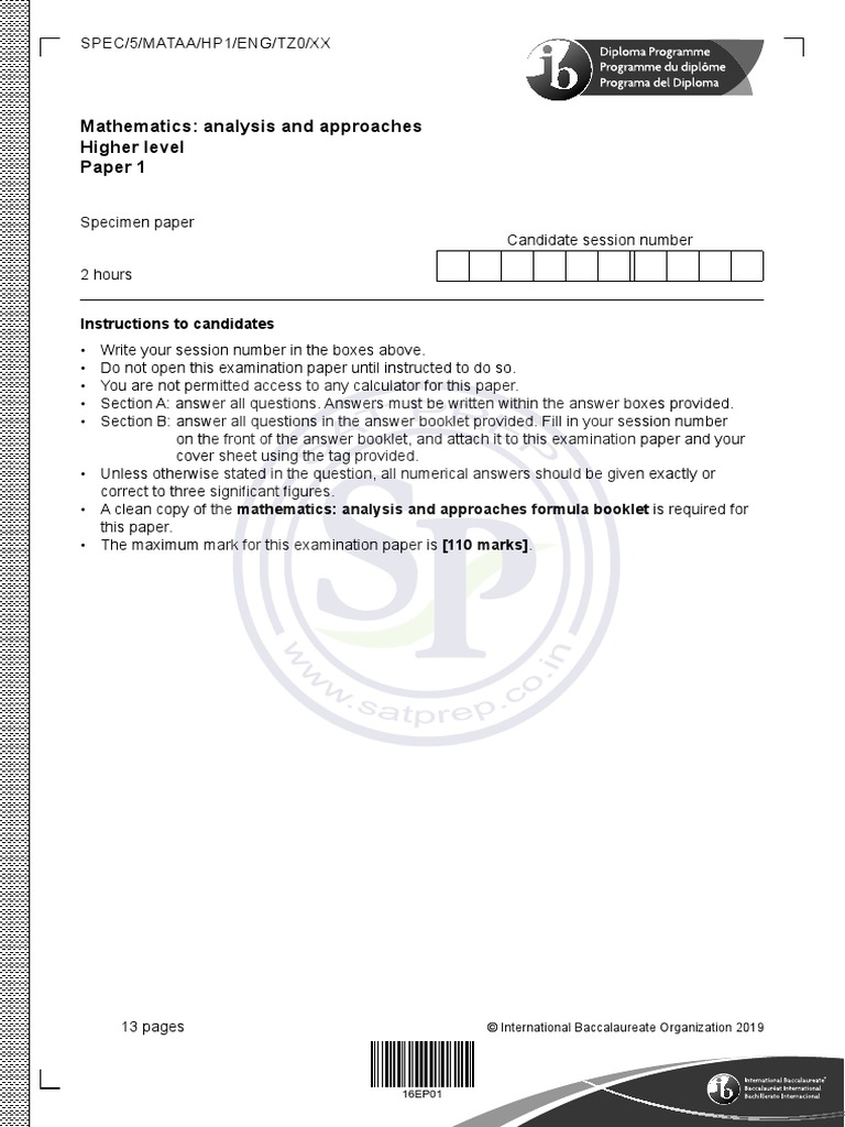 Aa HL Paper 1 | PDF