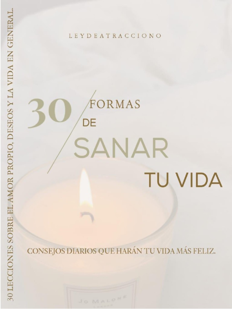 30 Formas de Sanar Tu Vida | PDF