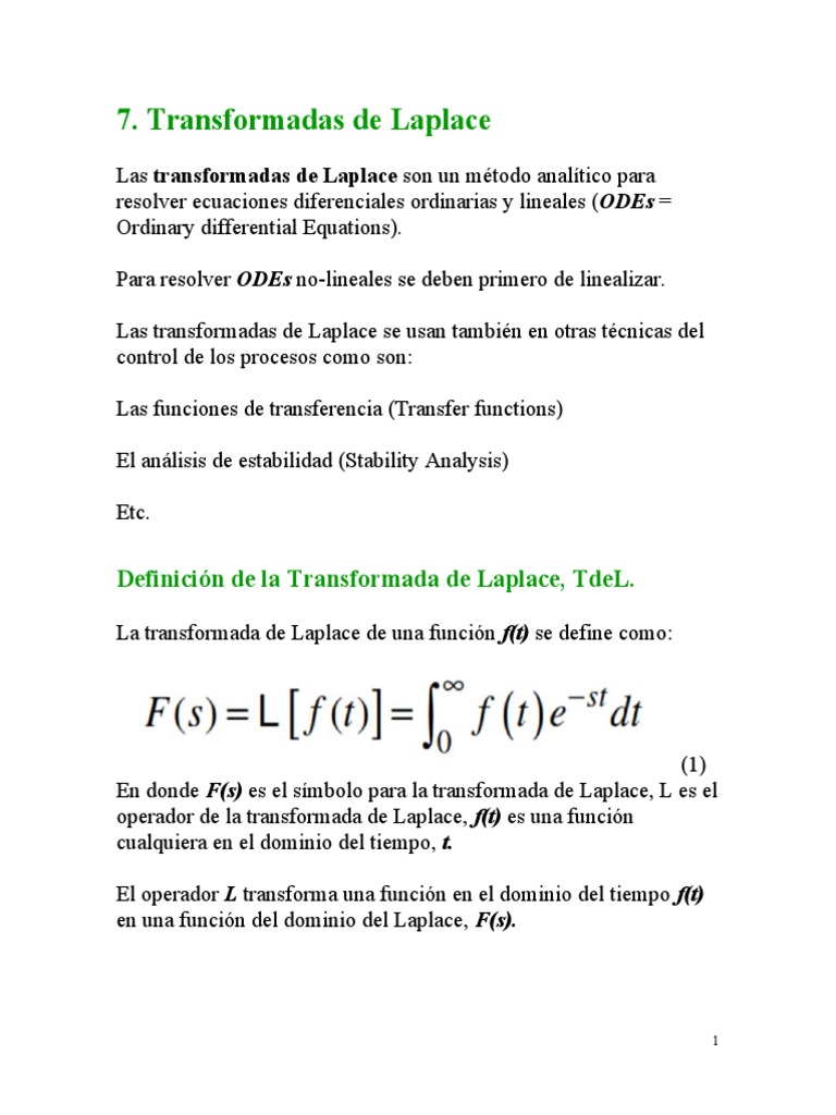 Introducción a Transformadas de Laplace | PDF