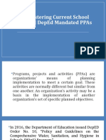 Administering Current School PPAs and DepEd Mandated PPAs