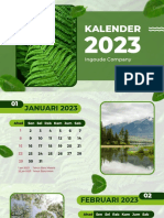 Green Minimalist Calendar