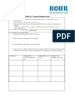 Annex B - Technical Response Form
