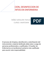 Esterilizacion, Desinfeccion de Instrumentos en Enfermeria