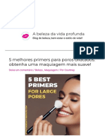 5 Melhores Primers para Poros Dilatados - Obtenha Uma Maquiagem Mais Suave!