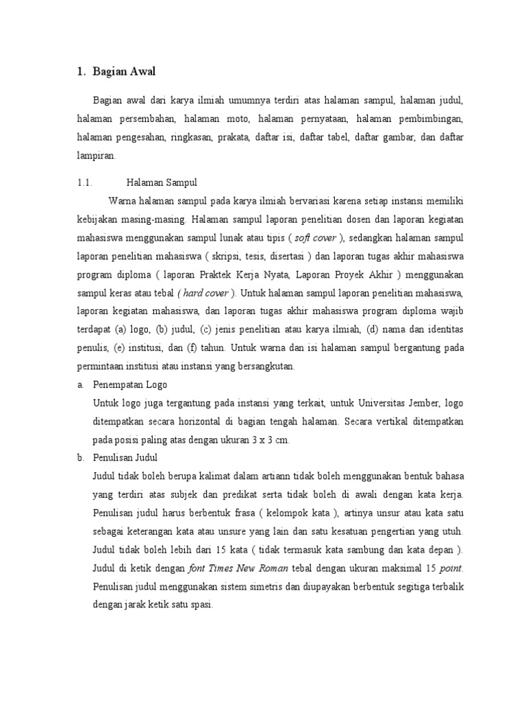 Format Halaman Karya Ilmiah yang Benar | PDF | Kajian Bahasa Asing