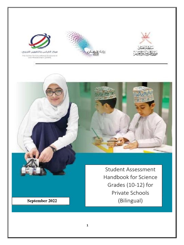 Assessmenthandbook 2022 Pdf Educational Assessment Science