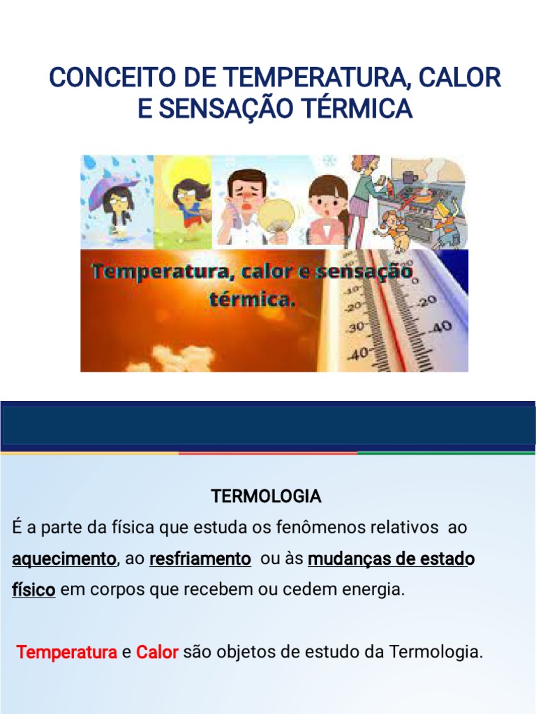 Conceitos de temperatura e calor | PDF