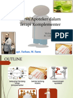 Peran Apoteker Dalam Terapi Komplementer