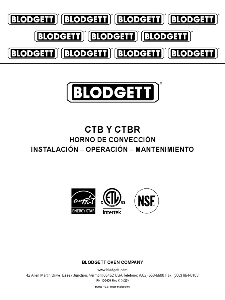 Blodgett CTB PDF