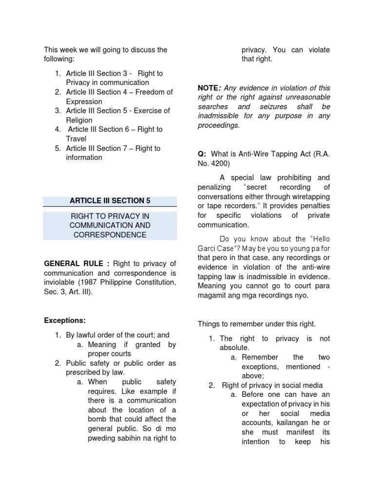 Human Rights Lecture 5 | PDF