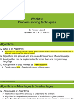 Week 2 - Lecture 4 - Algorithms & Flowcharts