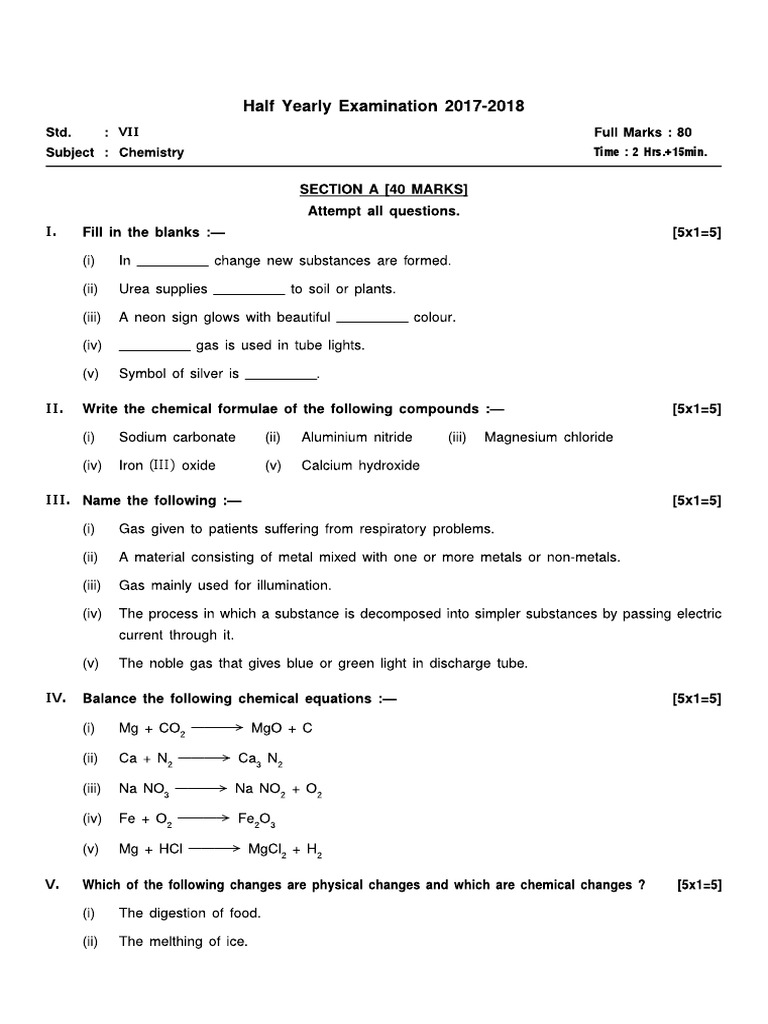 Icse Class 7 Hy Chemistry 2018 PDF