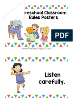 Preschool Classroom Rules Posters