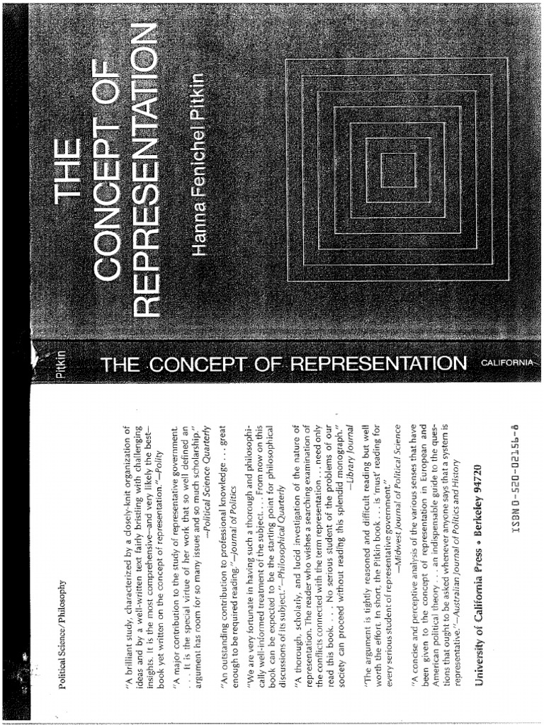 Pitkin the concept of representation i pdf