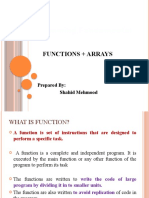 PF Lecture 5 Function+Arrays