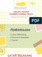 Sumber Ajaran Islam - Hendriyan Rayhan