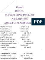 Amide Local Anesthetics Group 5