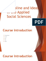 Discipline and Ideas in The Applied Social Sciences