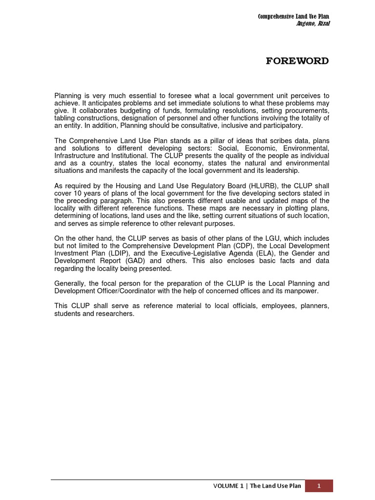 Angono Comprehensive Land Use Plan 2025 | PDF | Manila | Mixed Use ...