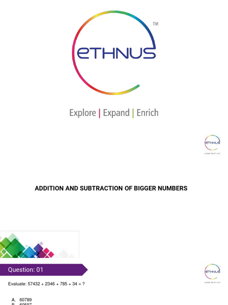 Addition Subtraction Pdf