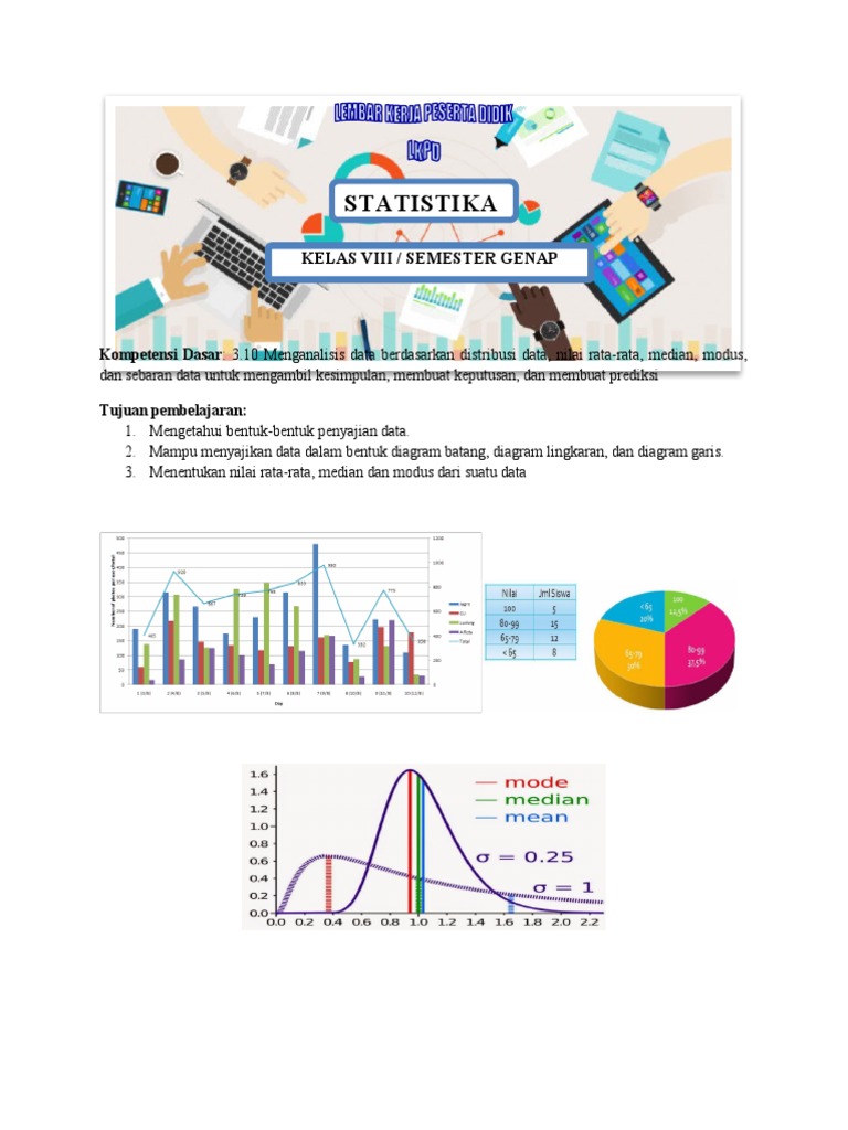 LKPD Statistika Kelas VIII Semester Gena | PDF