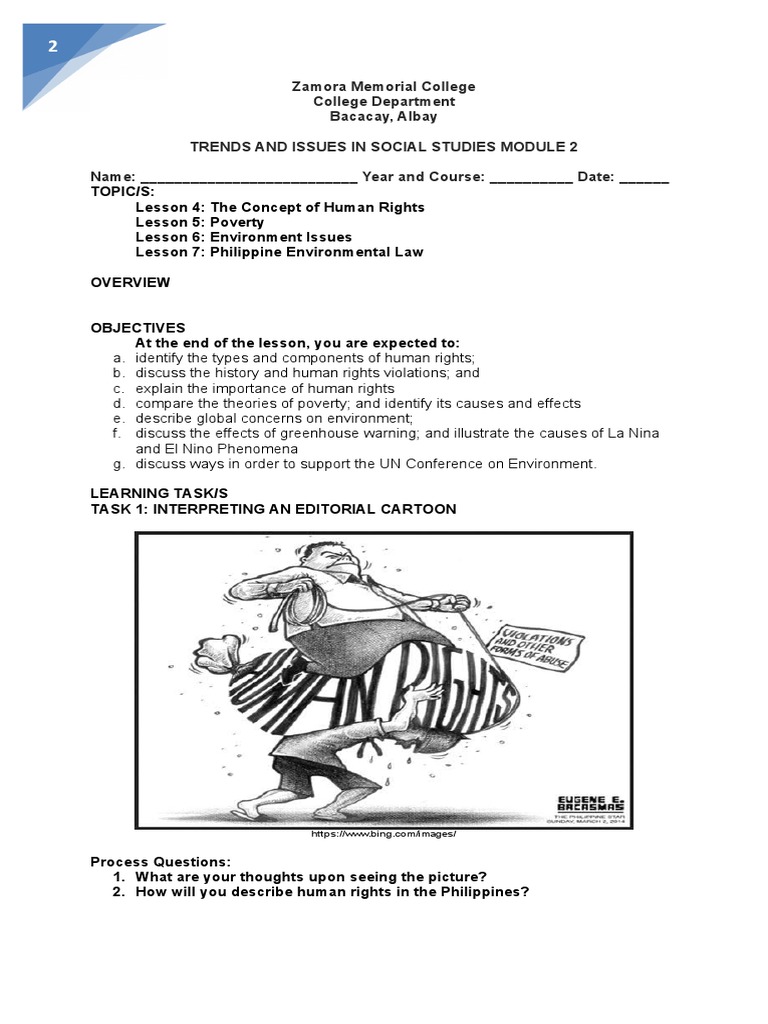 Trends And Issues Module 2 Pdf Poverty Poverty Homelessness
