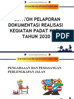 Contoh Pelaporan Dokumentasi Padat Karya Ta. 2020