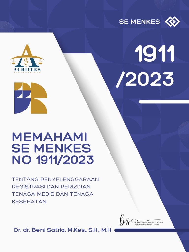 Memahami SE Menkes 1911 Tahun 2023 TTG STR Seumur Hidup Dan SIP | PDF