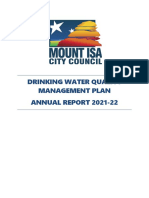 Drinking Water Quality Management Plan Annual Report 2021 2022