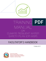 Training Manual On Climate Resilient Water Safety Plan