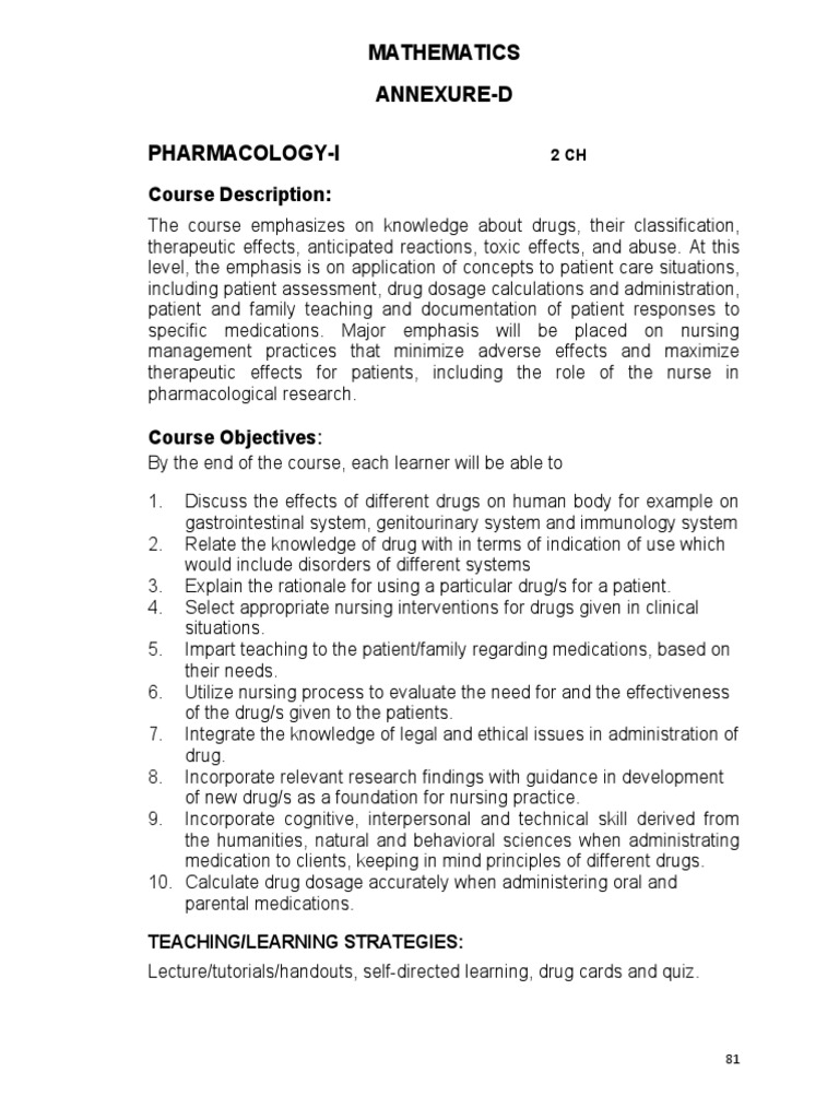 IS PHARMACOLOGY A HARD CLASS intelligence overview