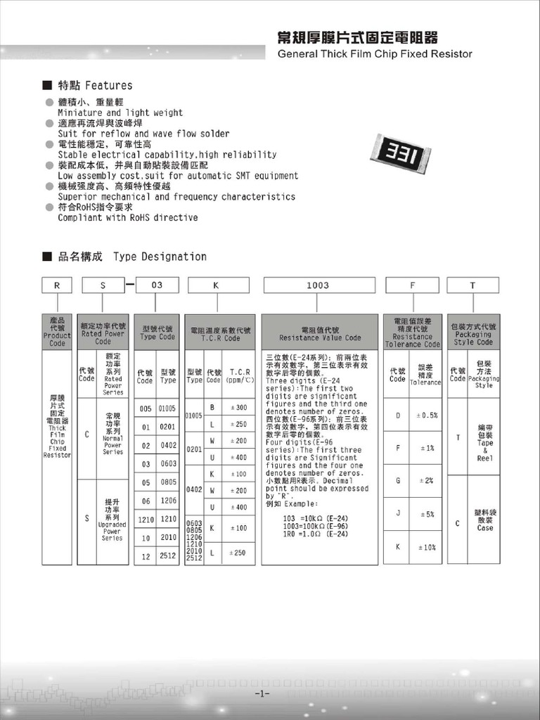 FH Guangdong Fenghua Advanced Tech RS 06K2200FT - C294770 | PDF