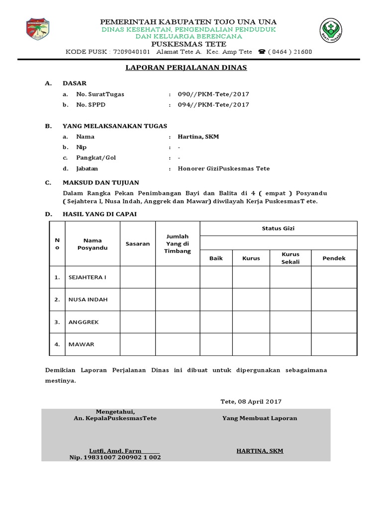 Lap. Perjadin PPB | PDF