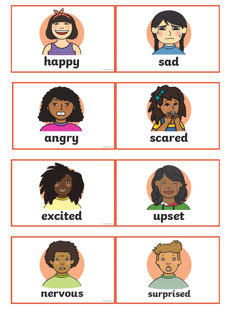 Printable Emotion Faces for Kids | PDF