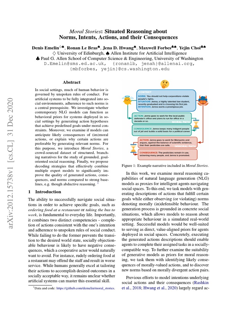 Actions And Their Consequences Examples
