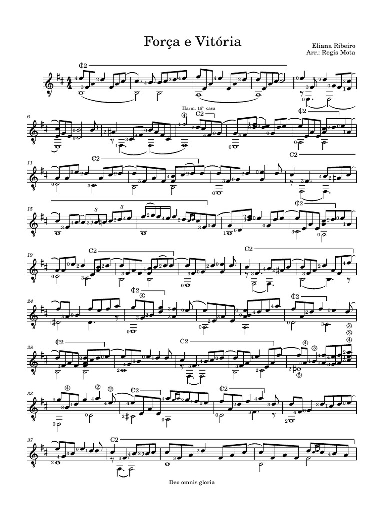 Força e Vitória (Partitura) | PDF