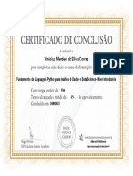 Certificate Fundamentos de Linguagem Python para Analise de Dados e Data Science 63eafc3b52d7b4001a07e6f5