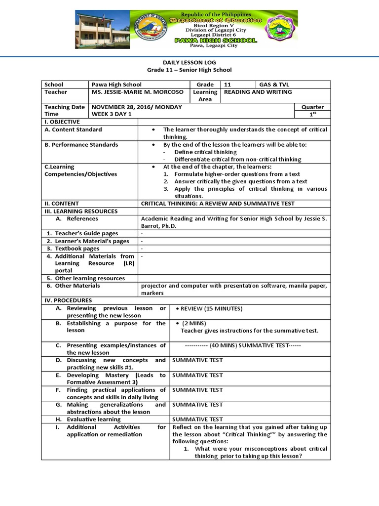 DLL Reading and Writing WEEK 3 DAY 1 NOV 28 2016 PDF