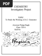 Physics Investegatory Project Class 12 - Aryaveer Pratap Singh 1