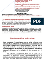 Module III Procédures Simplifiées de Recouvrement Des Créances Et Voies D'exécution