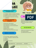 BIOLOGÍA Checklist