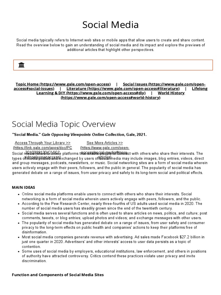 Scholarly articles on social media pdf